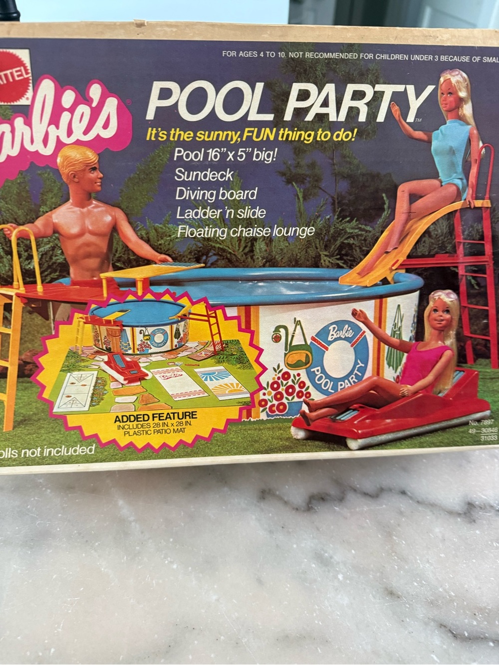 Vintage 1973 Mattel Barbie's Pool Party # 7897